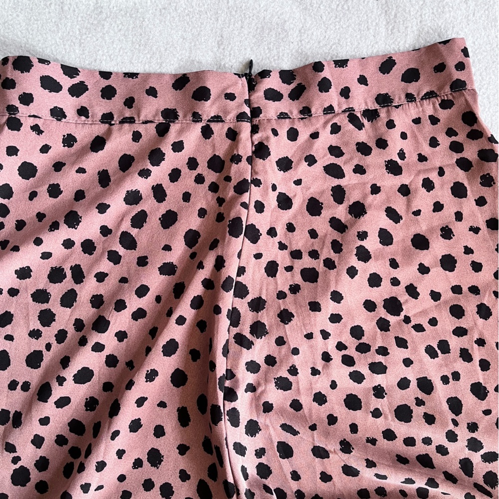 SHEIN VCAY Speckled Print High-Rise Wide Leg Pants Sz L (12-14) - Picture 5 of 5